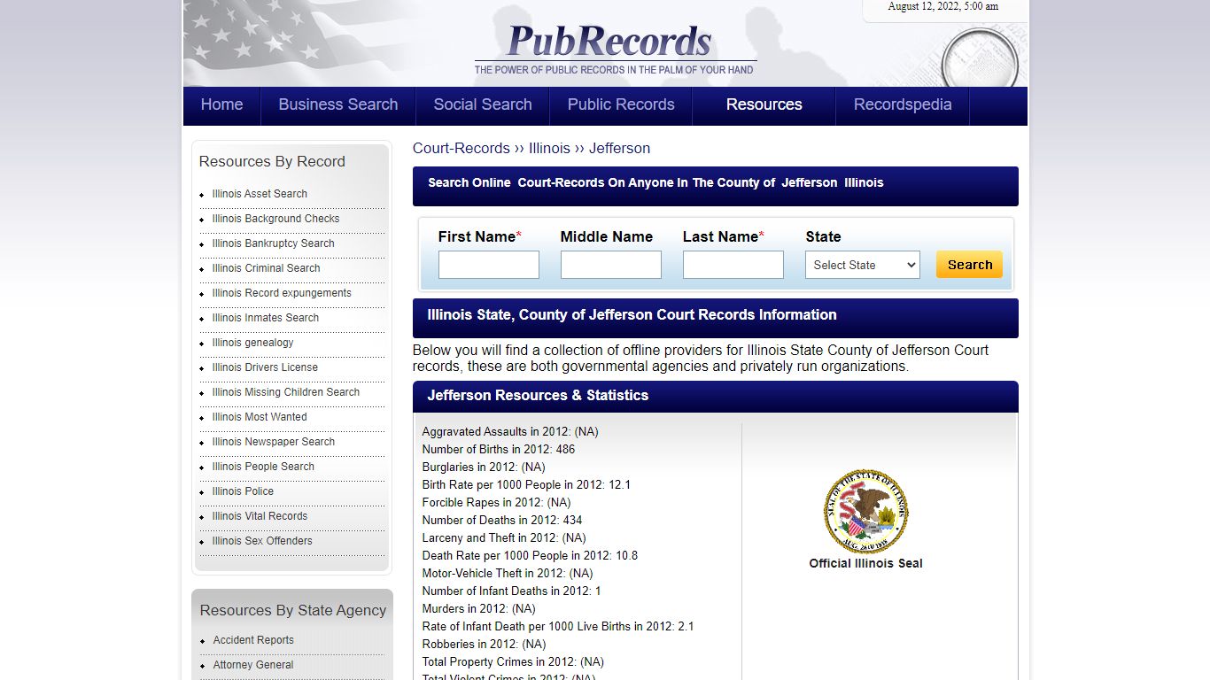 Jefferson County, Illinois Court Records